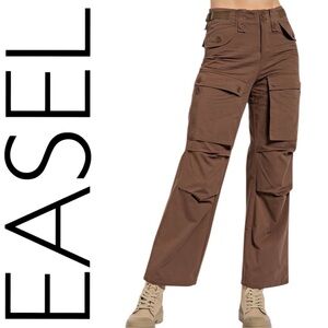 287:  EASEL NWT PANTS DK BROWN (C)